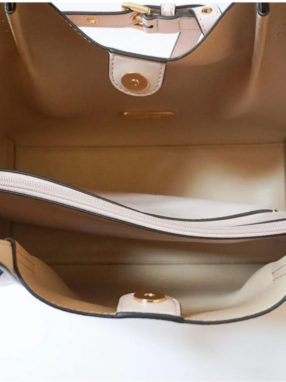 Michael Kors Emilia Large Pebbled Leather Tote in Power Blush.